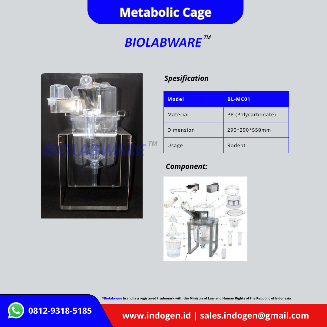Biolabware Metabolic Cage (PC) BL-MC01