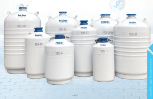 Gambar 1. Liquid Nitrogen Tank dari brand Haier Biomedical