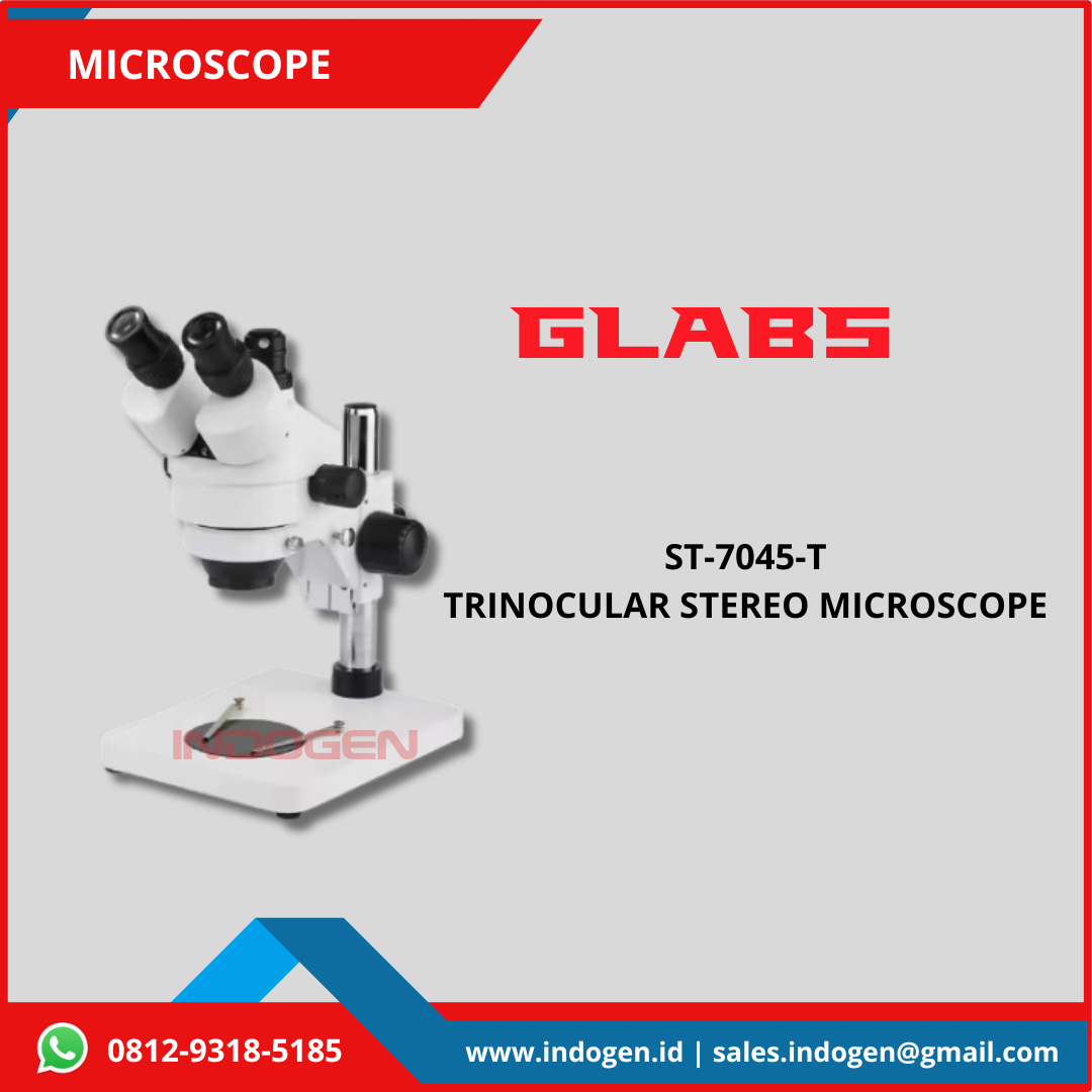 ST-7045-T TRINOCULAR STEREO MICROSCOPE