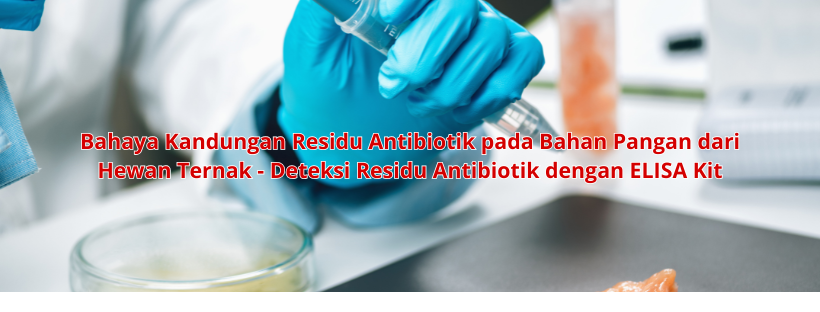 Bahaya Kandungan Residu Antibiotik pada Bahan Pangan dari Hewan Ternak - Deteksi Residu Antibiotik dengan ELISA Kit