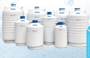 Gambar 1. Liquid Nitrogen Tank dari brand Haier Biomedical (https://indogen.id/tips-memilih-liquid-nitrogen-tank/)