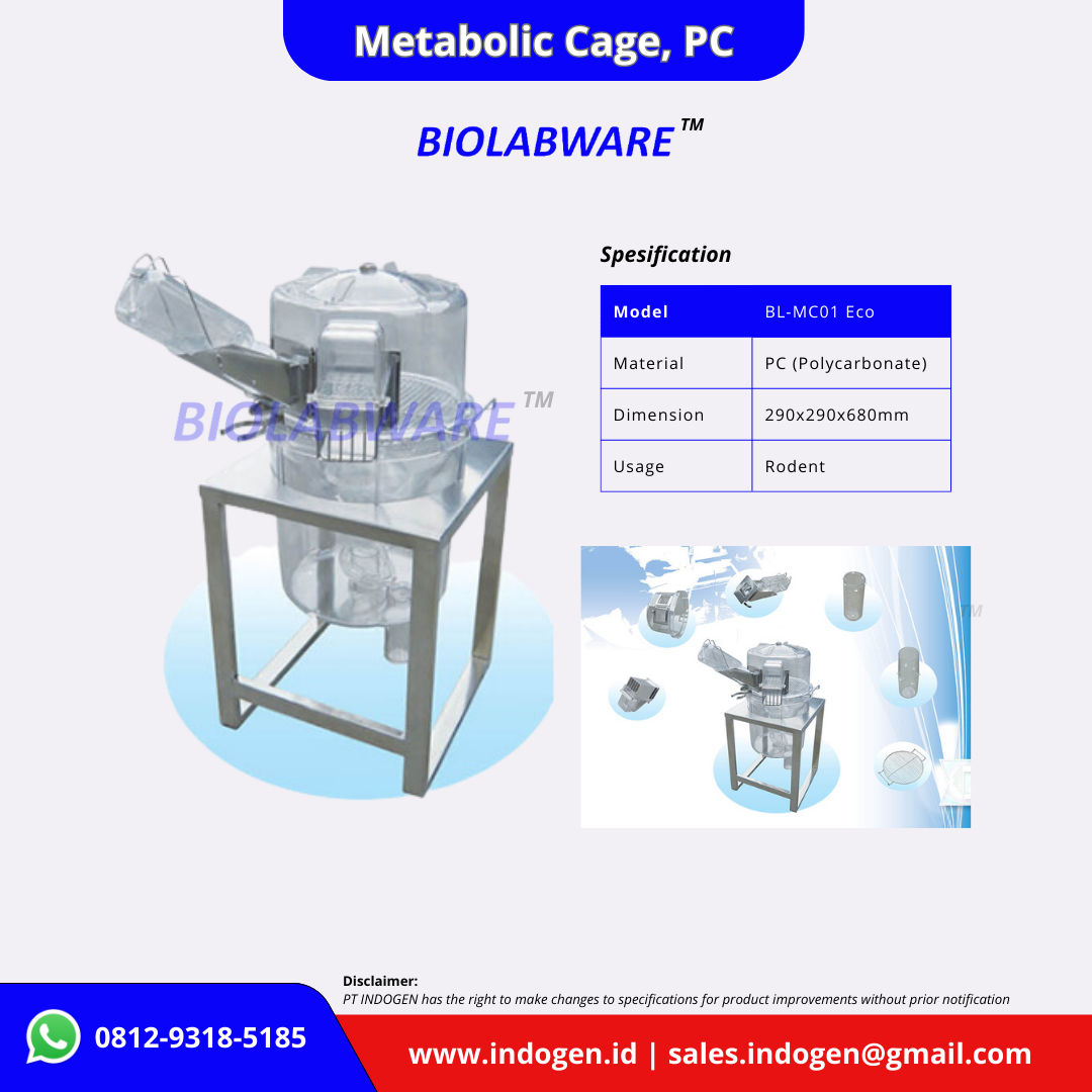 Biolabware Metabolic Cage (PC) BL-MC01 ECO