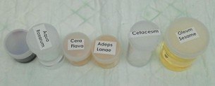 Gambar 14. Bahan yang digunakan untuk pembuatan cold cream