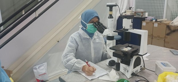 Gambar 8. Proses perhitungan sel oleh peserta