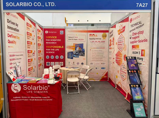 Gambar 3. Booth Solarbio di Hall 7A27