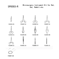 Surgery Instrument Kit for Rat and Mice/Other animals