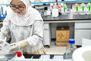Gambar 23. Proses membuang larutan Blocking