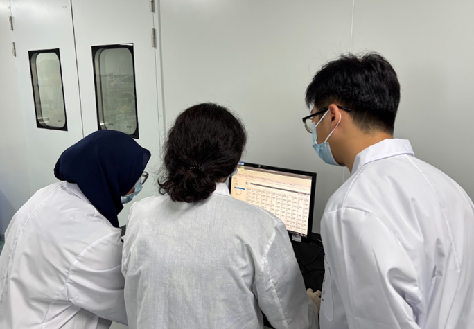 Gambar 46. Proses analisis nilai absorbansi