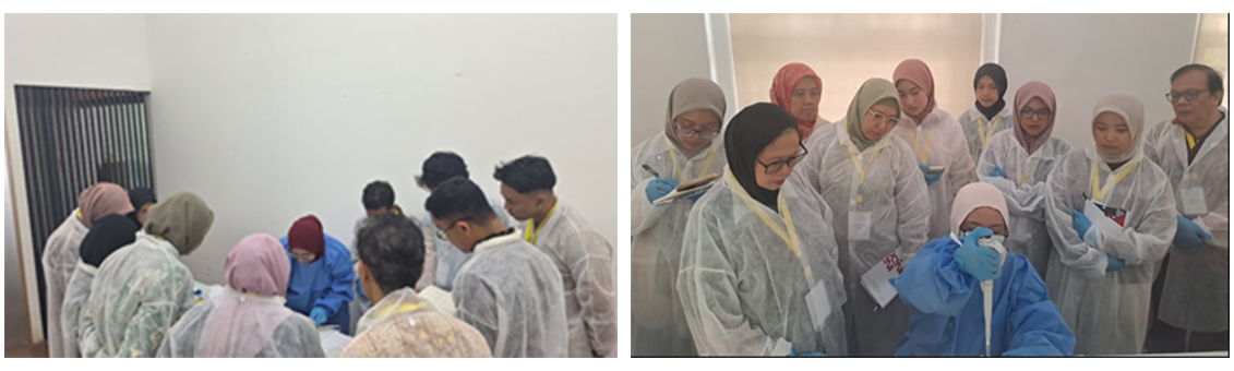 Gambar 4. Diskusi serta persiapan pembuatan reagent sebelum pengujian