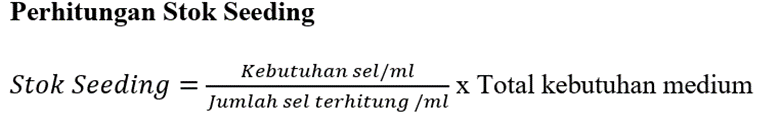 perhitungan stok seeding